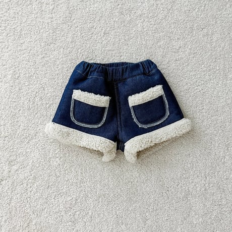 urbanrabbit/17. Shearling Denim Shorts JS-JM