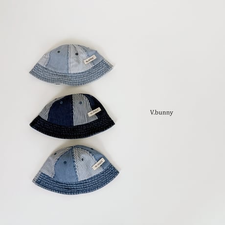 vbunny/2. mix denim hat FREE(48-52CM)