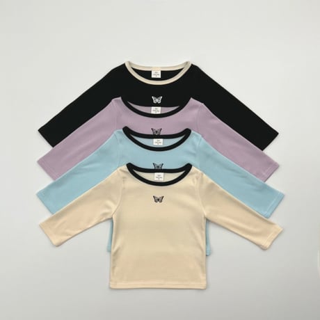 haroharo/18. butterfly two color T-shirt 2XL-4XL