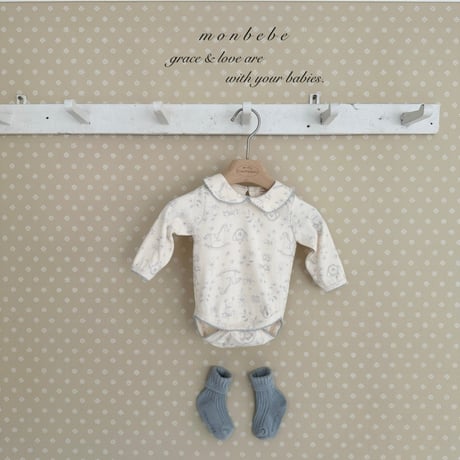 monbebe/32. print collar suit S(3-6M)-L(12-24M)