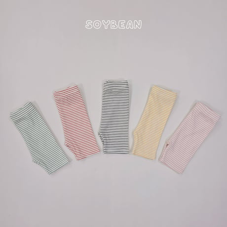 soybean/10. plan ) stripe leggings XS-XL