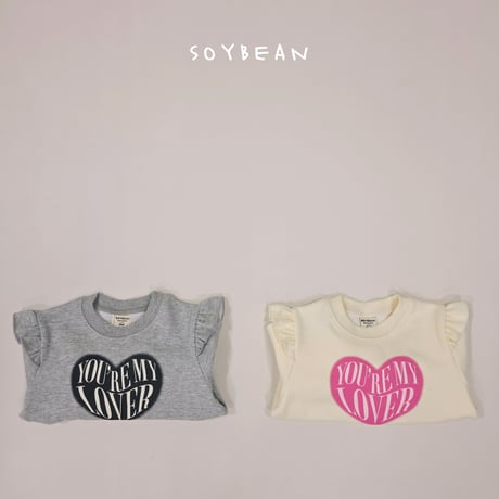 soybean/130. lover fril man-to-man XS-XL