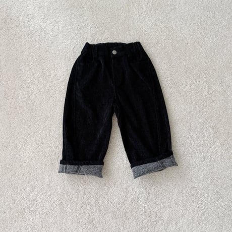 urbanrabbit/7. Brushed-back Denim Barrel Pants JS-JM