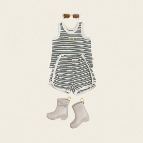 oottbebe/83. retro sleeveless updown set XS(1-2Y)-XL(6-7Y)