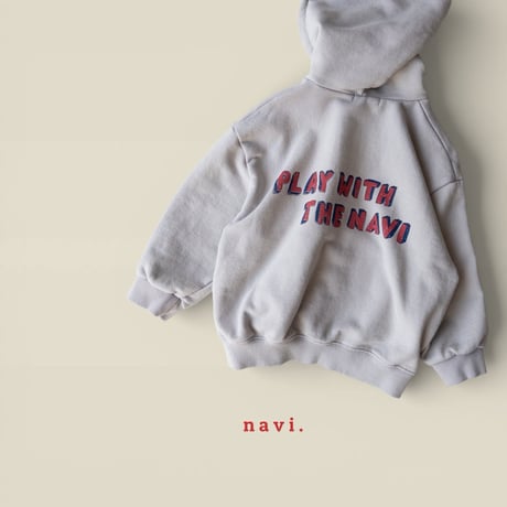 navi/60. with hood zipup 2XL-JL