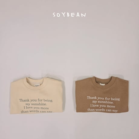 soybean/89. slogan man-to-man XS-XL