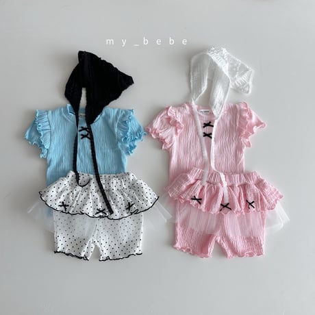 mybebe/19. double fril T-shirt XS-XL