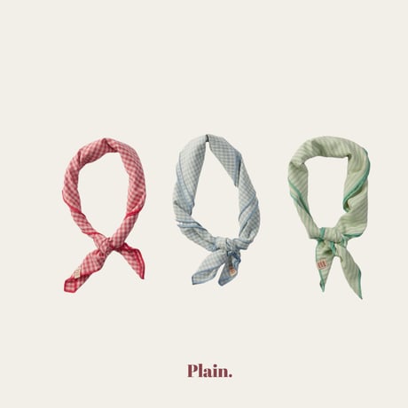 plain/1. rectangle half bandana FREE