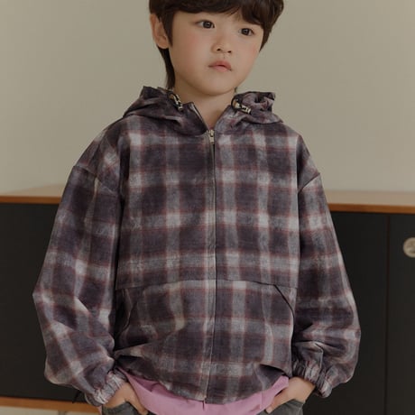 heydo/88. vintage check windbreaker JS-JL