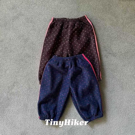 tinyhiker/18. peuty dot fleece pants XS-XL