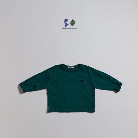 boneoune/25. bio embroidery single T-shirt XS-XL