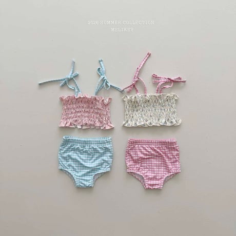 melikey/147. lilly check swim set S-JS