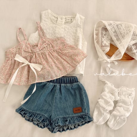 valubebe/64. flo ribbon blouse 6M-S