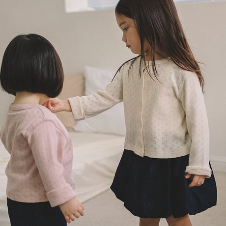 melmel/7. Eyelet cardigan XXS-XL
