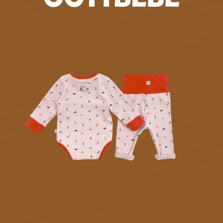 oottbebe/14. Triangle rectangle suit bonnet set S(0-6M)-M(6-12M)