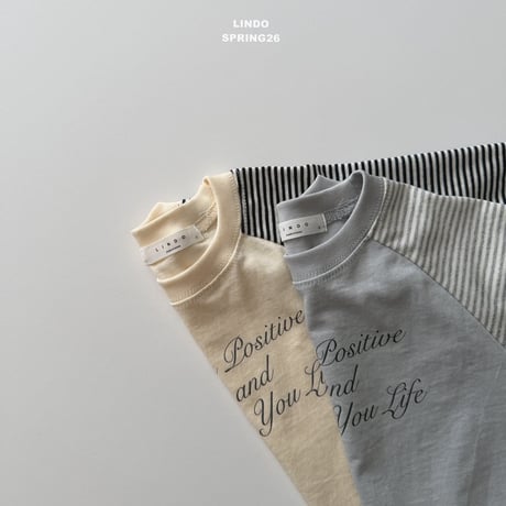 lindo/64. two color raglan T-shirt XS-XL