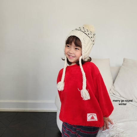 merrygoround/4. snow man-to-man XS-2XL