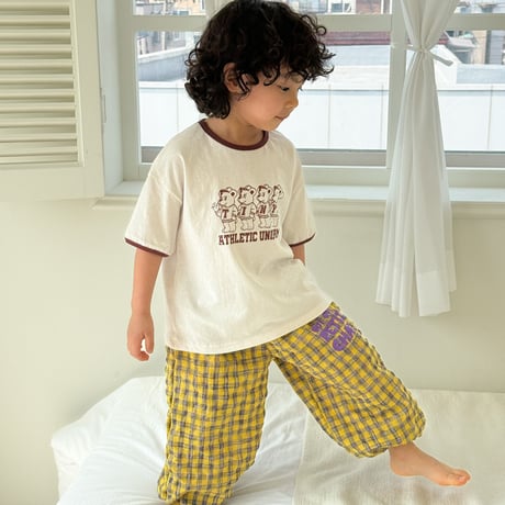 tinyhiker/25. bear check jogger pants XS-XL