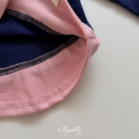 ellymolly/47. brush two color pollar T-shirt 13-15