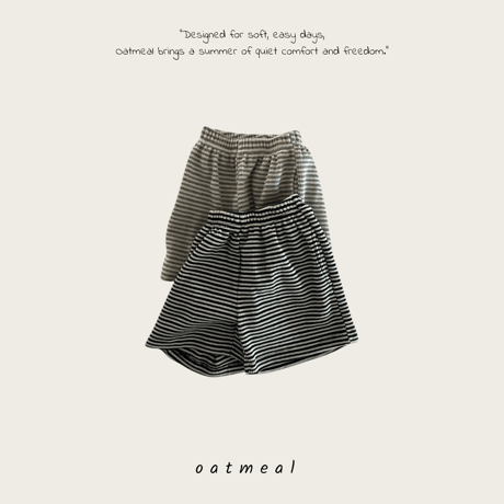 oatmeal/10. mini st half pants XS-XL
