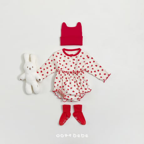 oottbebe/50. strawberry sand set bloomer S(0-6M)-M(6-12M)