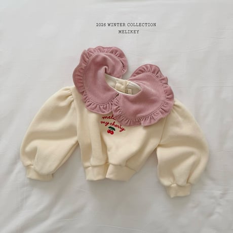 melikey/29. cherry collar man-to-man XS-XL