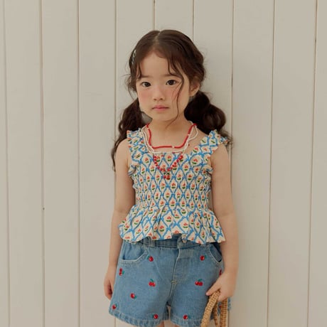 melikey/77. mini cherry half pants XS-XL