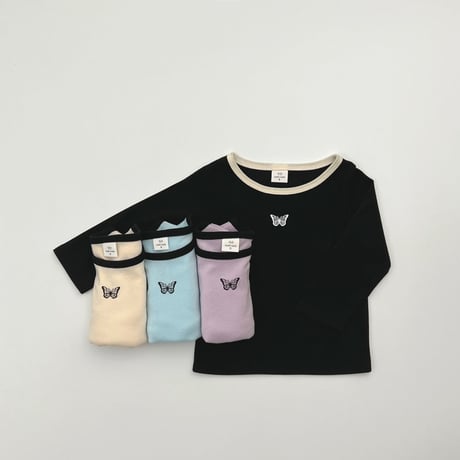 haroharo/17. butterfly two color T-shirt S-XL