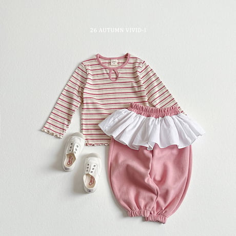 vividi/150. stripe T-shirt JS-JM