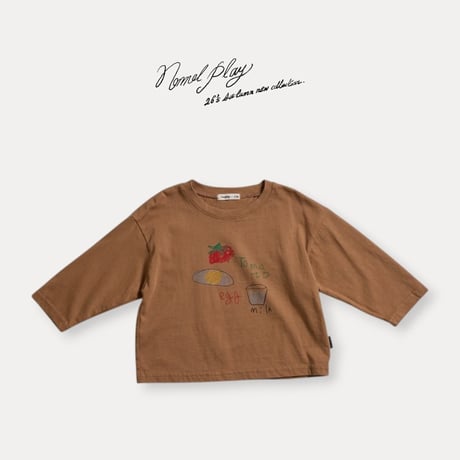 normalplay/16. egg half t T-shirt 12M-L