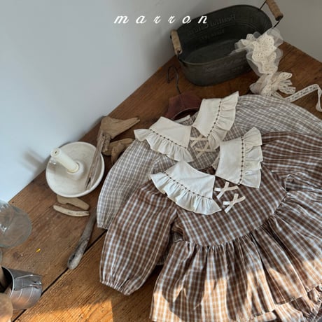 marron/52. check suit 6M-18M