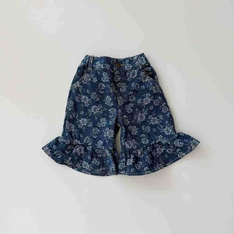 urbanrabbit/14. Floral Frill Bermuda Pants XS-XL