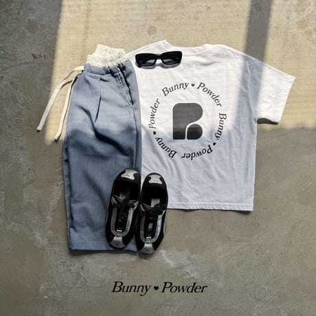 bunnypowder/85. bunny half t T-shirt S-XL