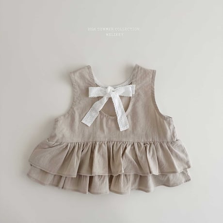 melikey/64. ribbon kangkang sleeveless blouse JS-JM