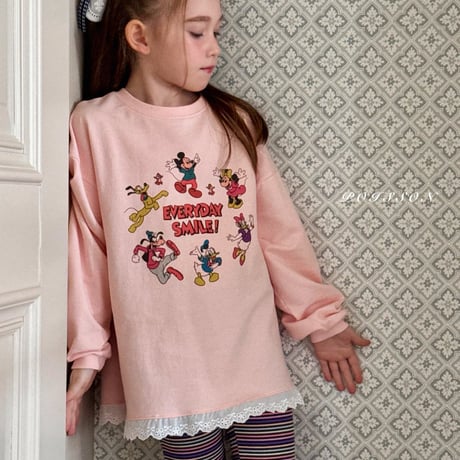 poisson/56. smile disney man-to-man S-XL