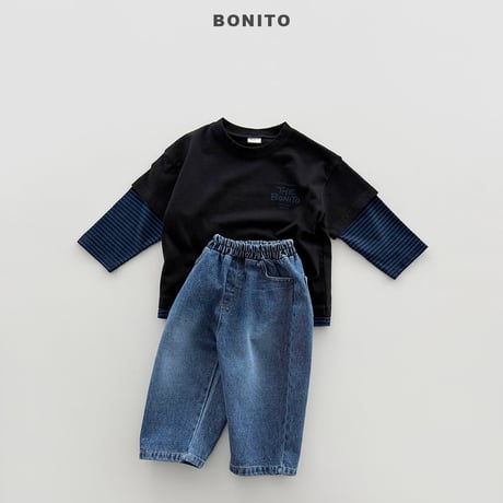 bonito/16. half t rayerd T-shirt 12M-XL