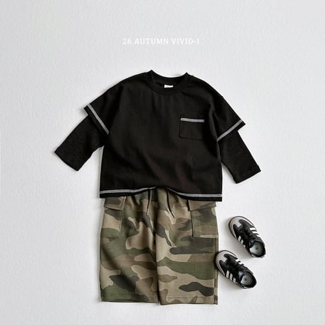 vividi/80. stitch rayerd T-shirt JS-JM