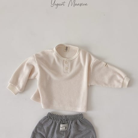 yogurtmansion/11. waffle T-shirt XS-XL