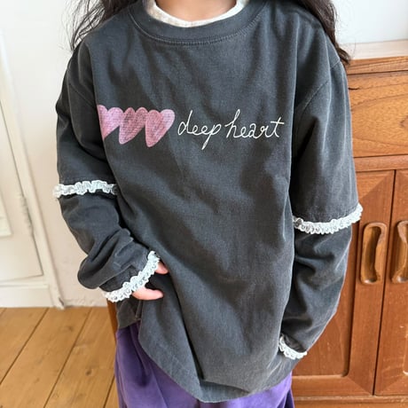 minimal/54. heart lace T-shirt JS-JM