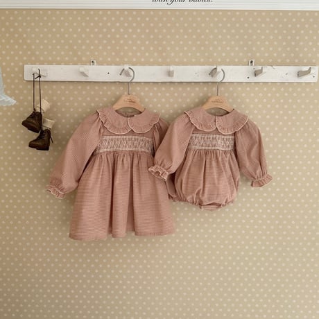 monbebe/24. milla smoke one-piece S(1-2Y)-XL(7-8Y)