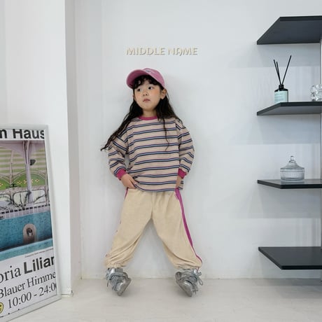 middlename/17. terry two color pants JS-JM