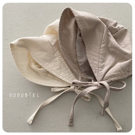 nunubiel/55. milga romper & bonnet S-L