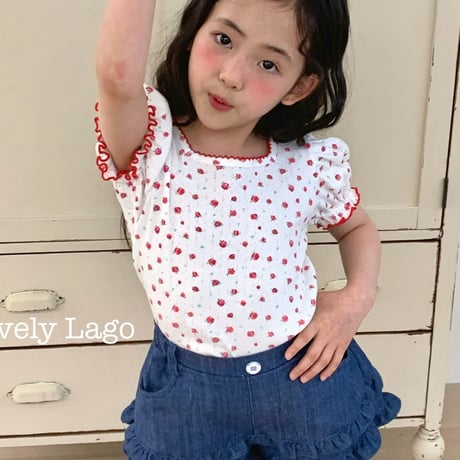 lago/17. ailet flower T-shirt S-JS