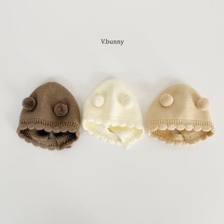 vbunny/92. banul bonnet knit FREE(44CM-46CM)