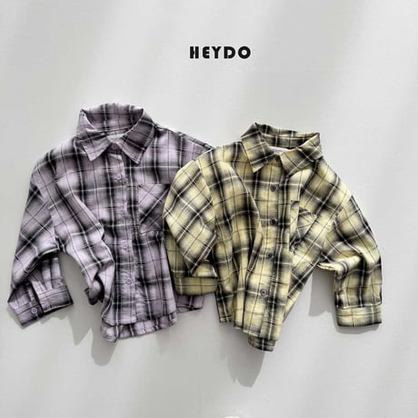 heydo/21. fade check shirt S-XL