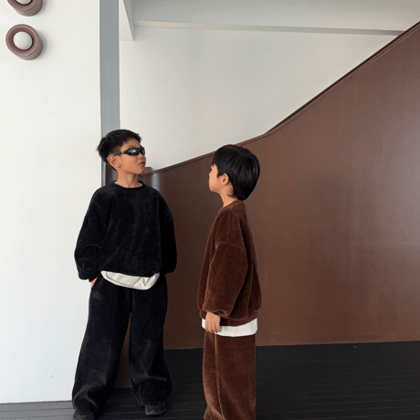 hibuddy/45. choco man-to-man S-XL