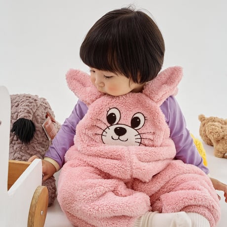 hereiam/45. kinder animal overalls 12M-S