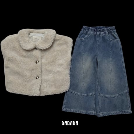 dadada/13. curb denim pants M-XL