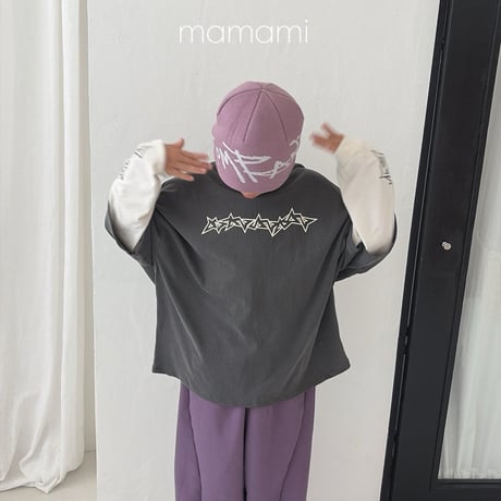 mamami/26. star rayerd T-shirt JS-JL