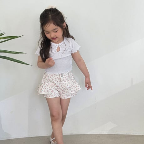 ellymolly/275. shirring opening point T-shirt 13-15